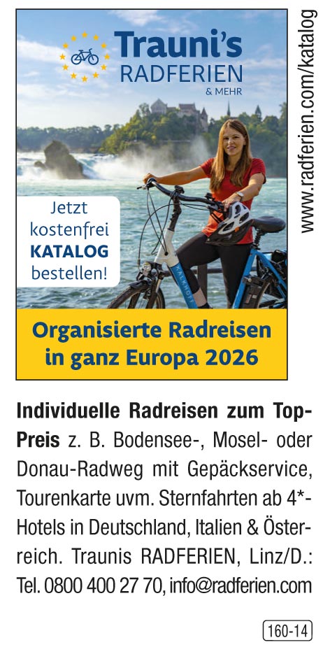 Trauni's Radferien - Organisierte Radreisen in ganz Europa