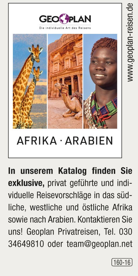 Geoplan Privatreisen nach Afrika und Arabien