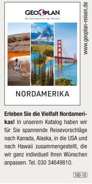 Geoplan Privatreisen nach Nordamerika