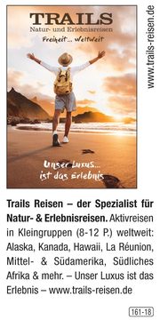 TRAILS - Natur- und Erlebnisreisen