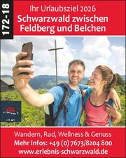 Ihr Urlaubsziel: Schwarzwald zwischen Feldberg & Belchen