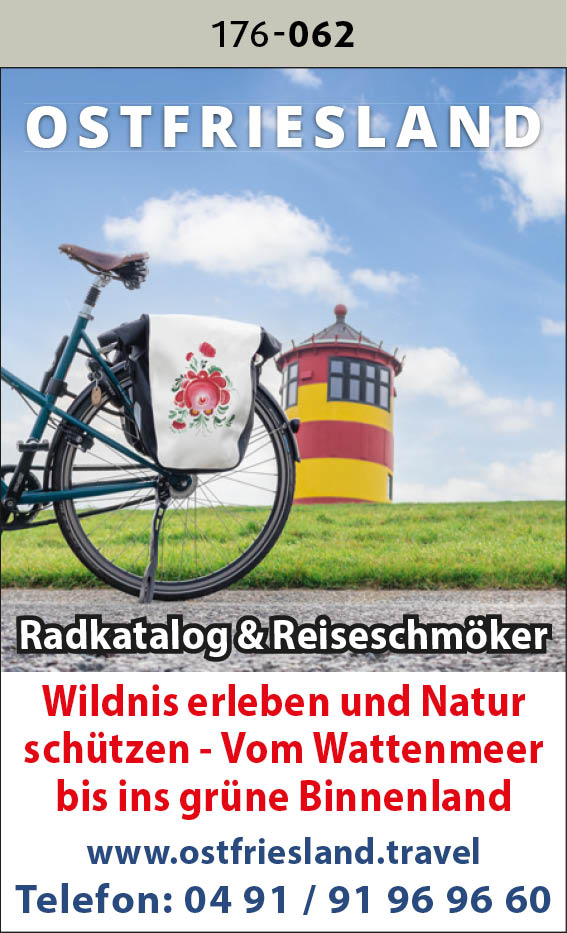 Ostfriesland – Reiseschmöker & Radkatalog – Wildnis erleben und Natur schützen – Vom Wattenmeer bis ins grüne Binnenland