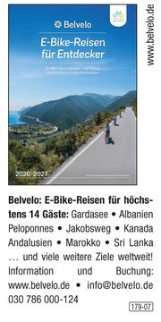 BELVELO - E-Bike Reisen für Entdecker