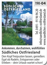Südliches Ostfriesland - ankommen, durchatmen, wohlfühlen