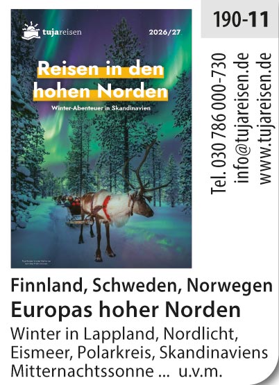 Tujareisen – Reisen in den hohen Norden!