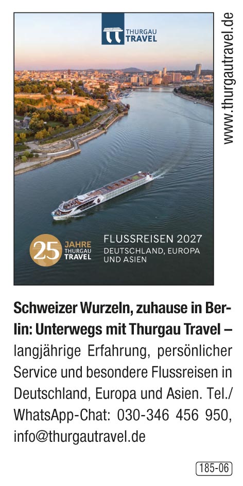 Thurgau Travel – Flussreisen